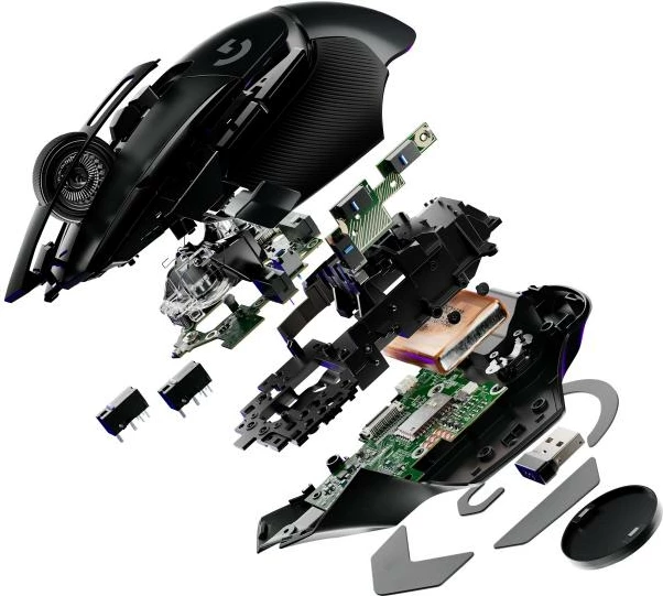 Maus Logitech G G502 X 910-006138, optik, USB 2.0, me butona të gishtit të madh, e zezë