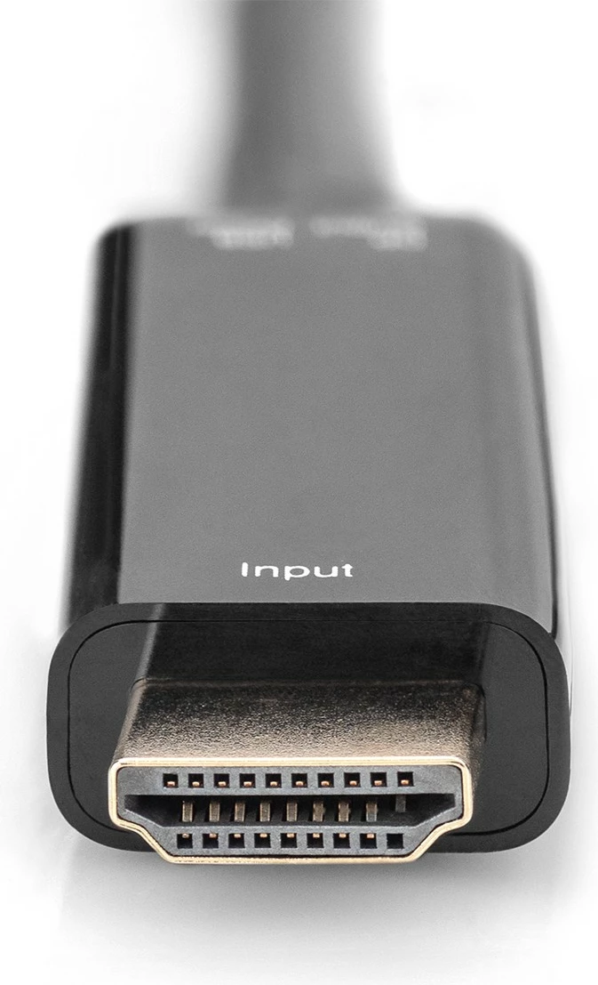 Adapter HDMI në DisplayPort Digitus 4K, 0.2m, i zi