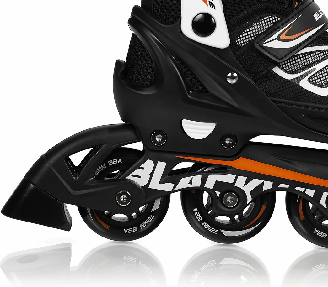 Patina inline Blackwheels Sonic e rregullueshme 36-39, portokalli-zi