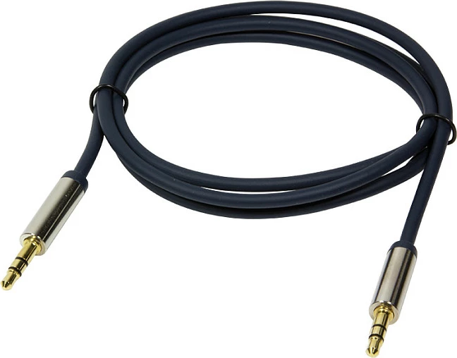 Kabllo audio LogiLink 3.5mm mashkull-në-mashkull, 5 m, metal, blu