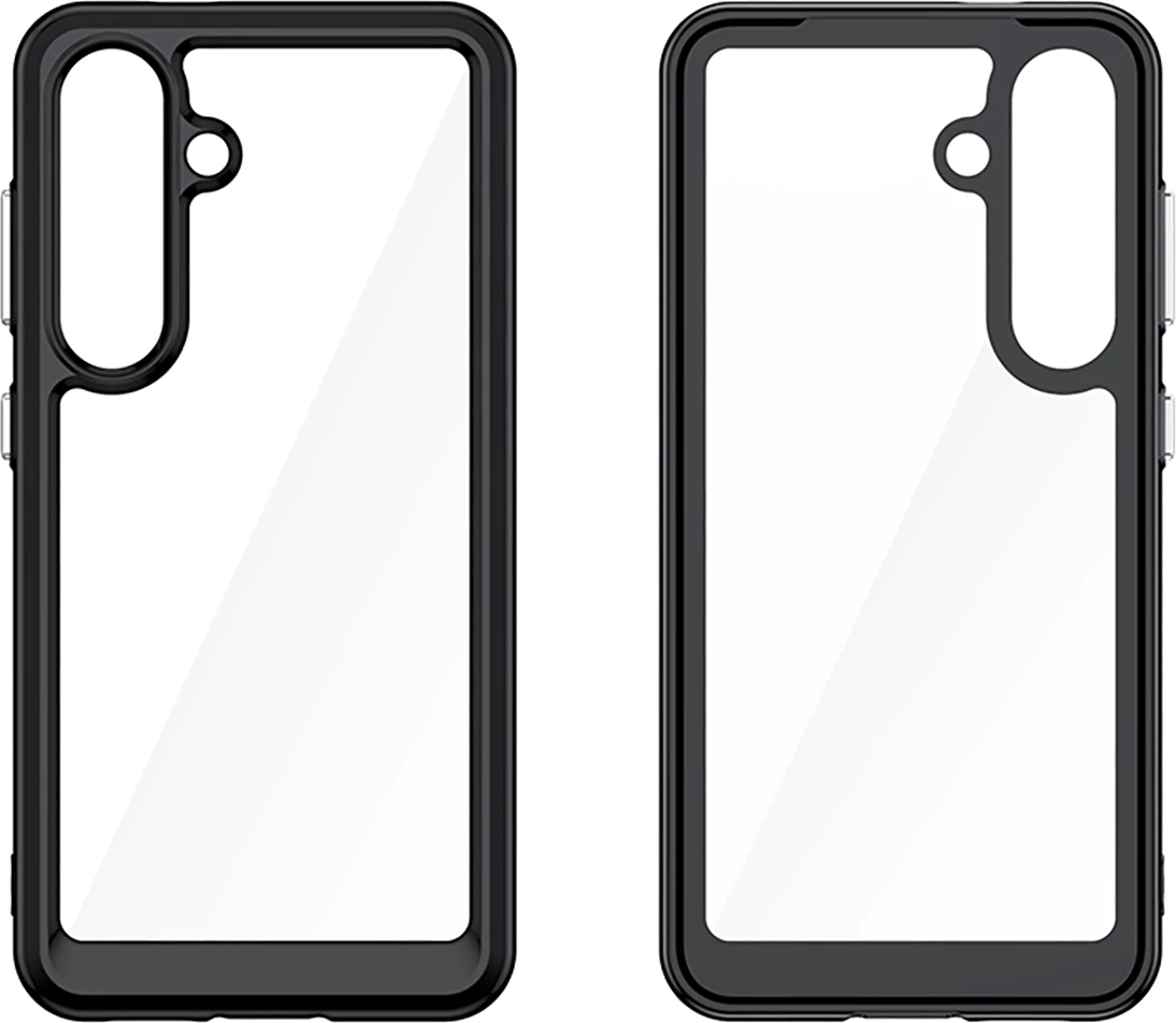 Mbështjellës Hurtel Outer Space Case për Samsung Galaxy S25, TPU/PC, i zi