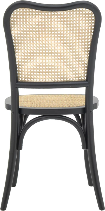 Karrige e grumbullueshme Zozele, ratan natyral, dru toon, 45x51x88cm