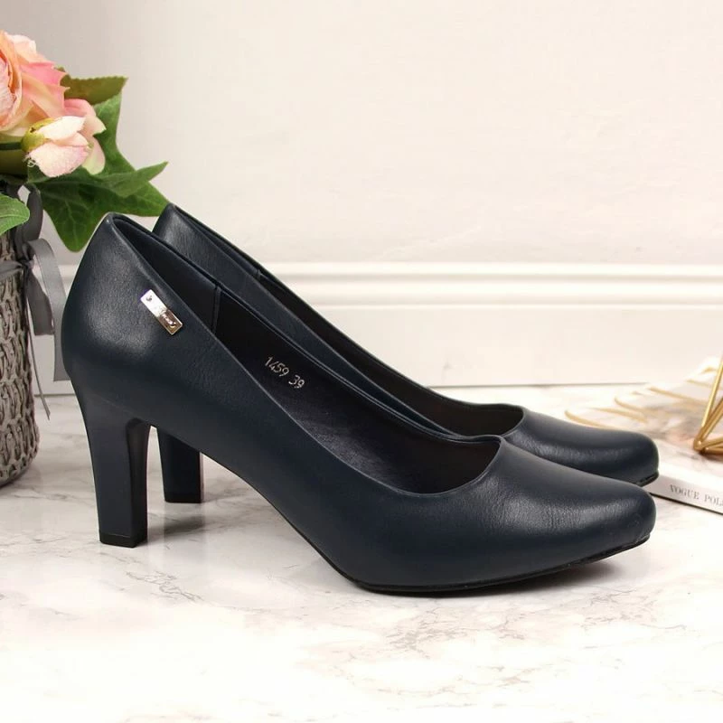 Këpucë me take LEONE Sergio Leone, navy blue