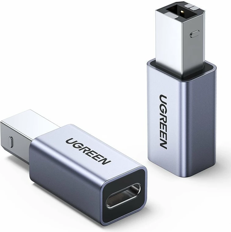 Adapter USB Type C në USB Type B Ugreen US382, Gri