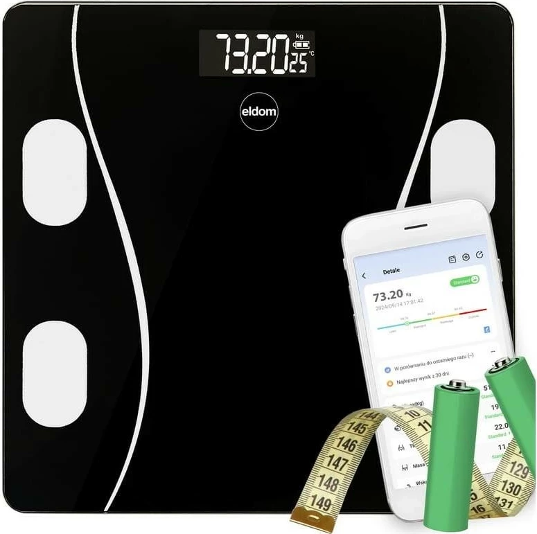 Libra Eldom Illie TWO610, smart, Bluetooth, xham, e zezë