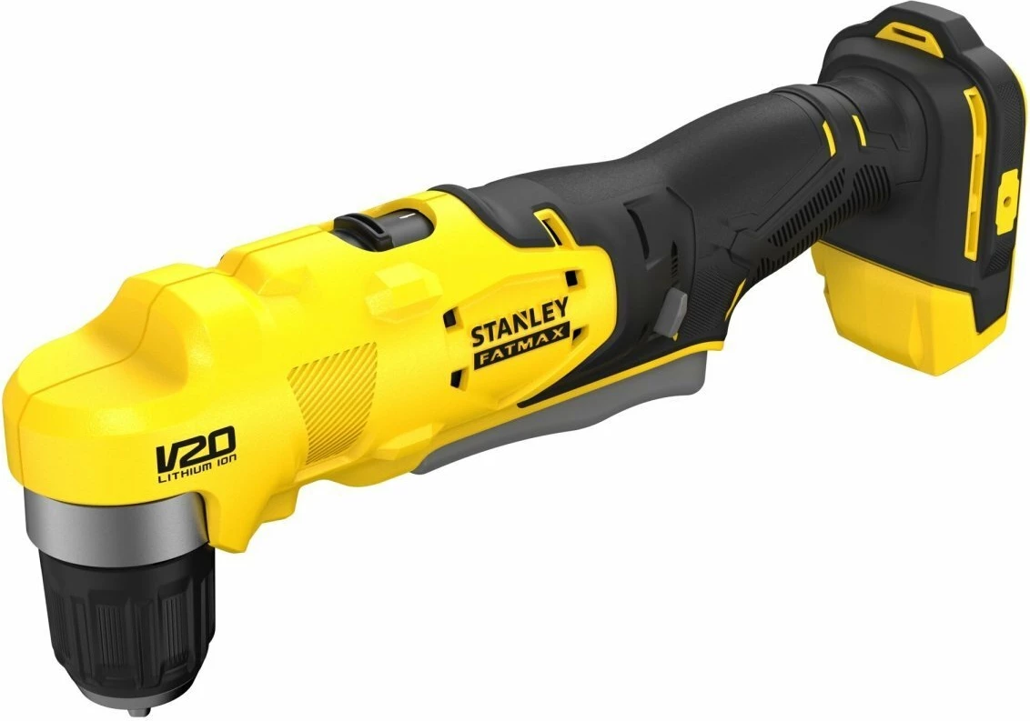 Bormashinë këndore Stanley FATMAX SFMCD750D2K 18V V20, 45Nm, 10mm, 2x2Ah, me karikues, me valixhe, e verdhë/zezë