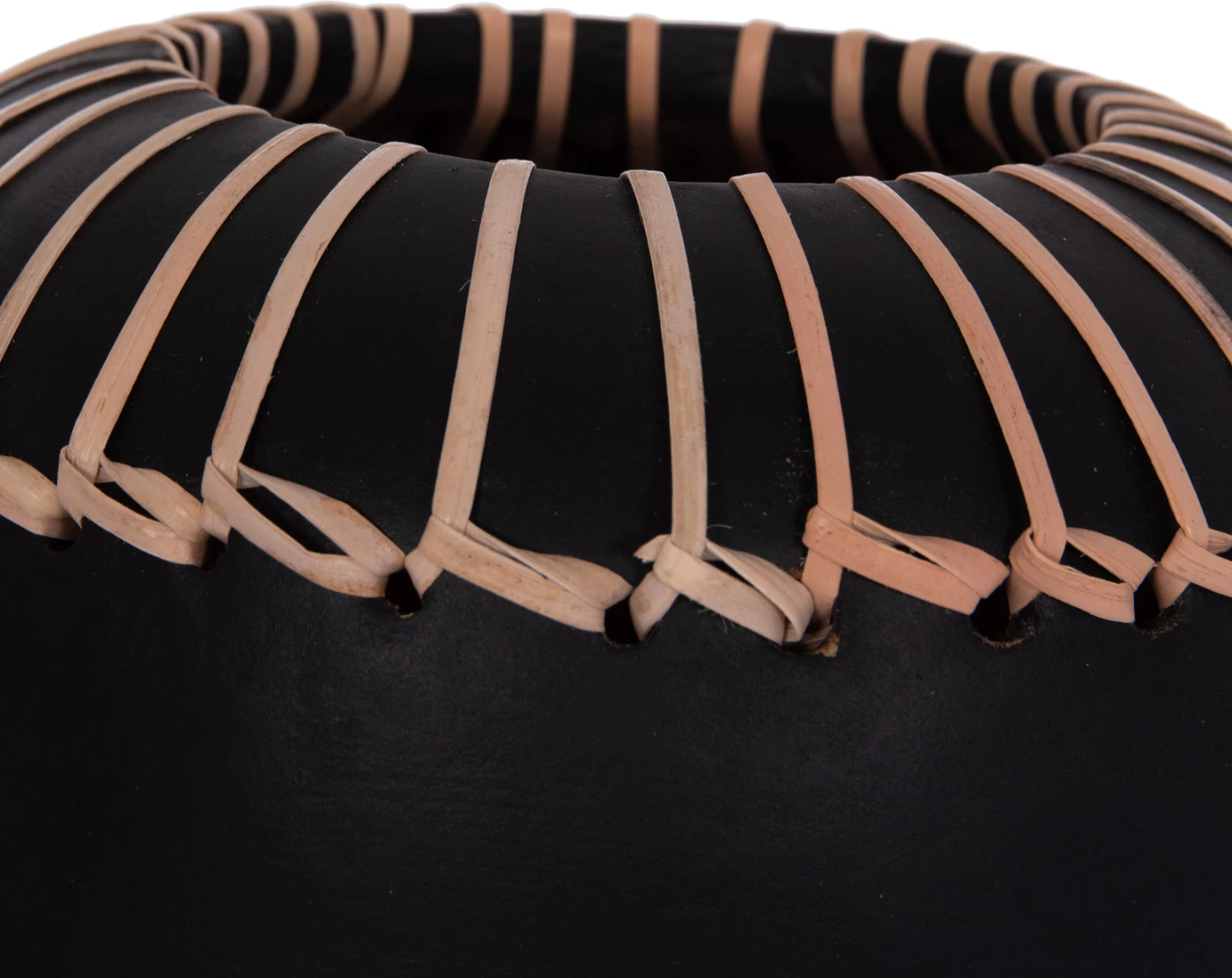 Vazo dekorative tavoline LENNOX, terrakotë, e zezë, FH4675.01S, 18x33cm