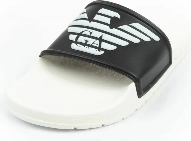 Flip-flopa për meshkuj Emporio Armani, të bardha dhe të zeza [Madhësia: 41]