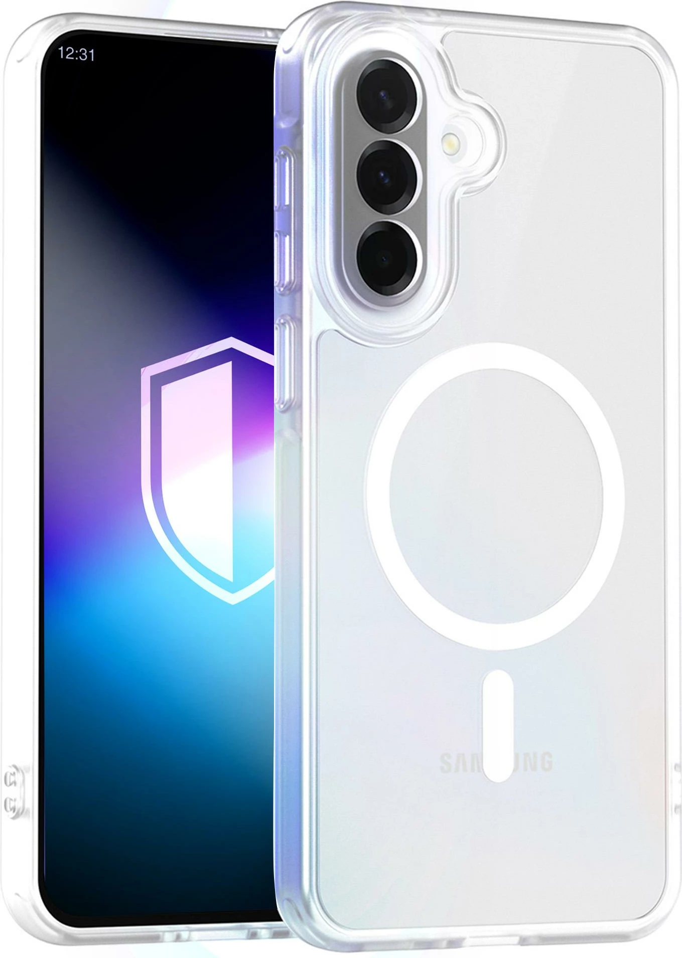 Mbështjellës 3mk Misty MagCase për Samsung Galaxy A57, kompatibil MagSafe, mat, i bardhë, në kuti
