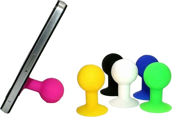 Mbajtës telefoni Hurtel me kokë të rrumbullakët, silikon, Violet