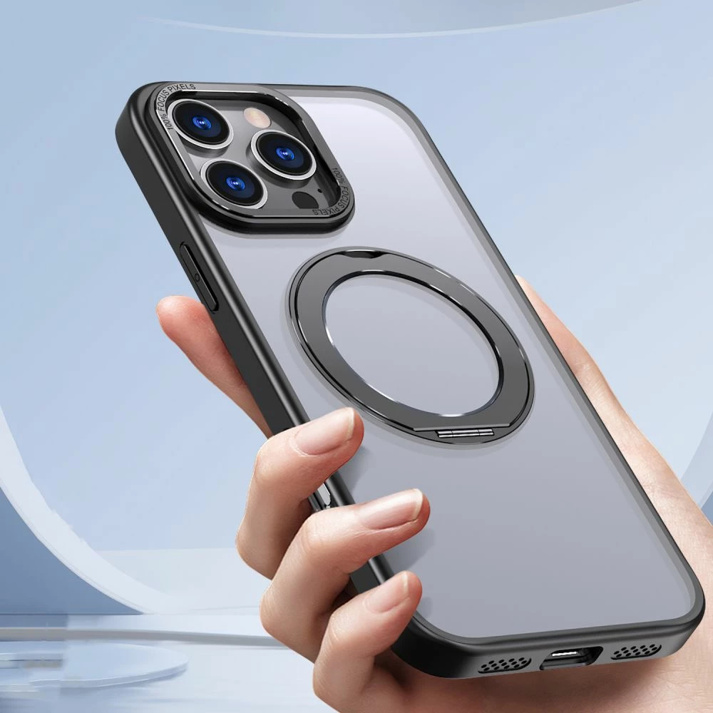 Mbështjellës Tech-Protect MagRing MagSafe për iPhone 16 Pro, i zi
