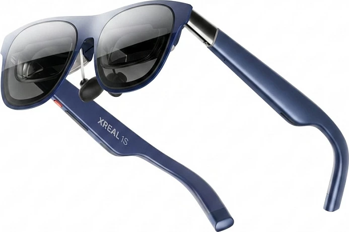 Syze AR XREAL 1S, 120Hz, USB-C, widescreen, blu