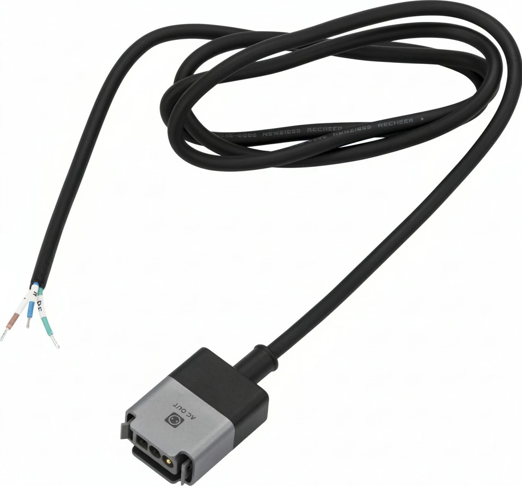 Kabllo karikimi AC EcoFlow DE-Wieland, e zezë