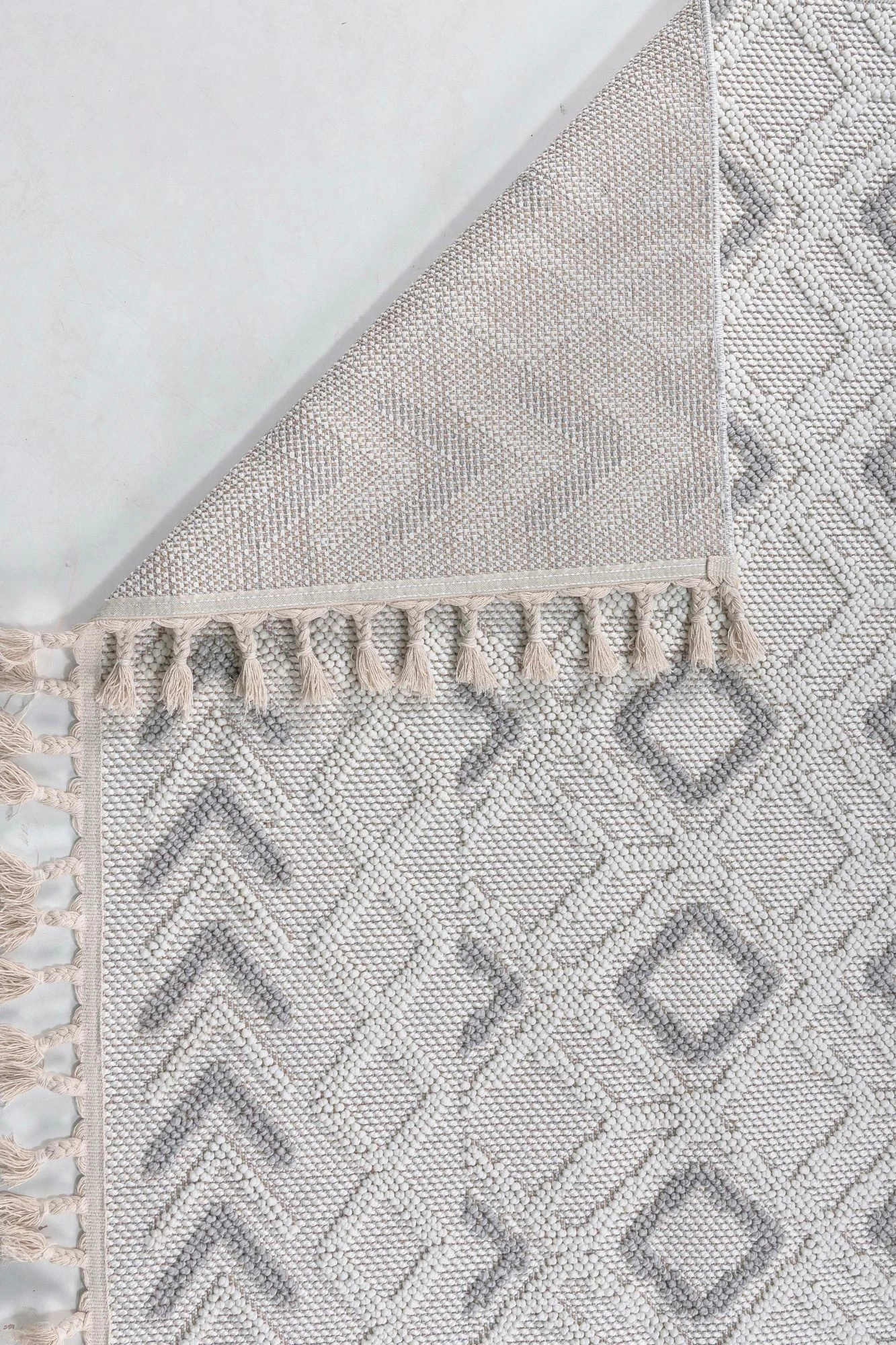 Qilim (120 x 170) Conceptum Hypnose, Polka - gri