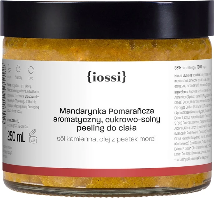 Skrab trupi për femra Iossi Mandarin Orange Sugar-Salt, 250ml