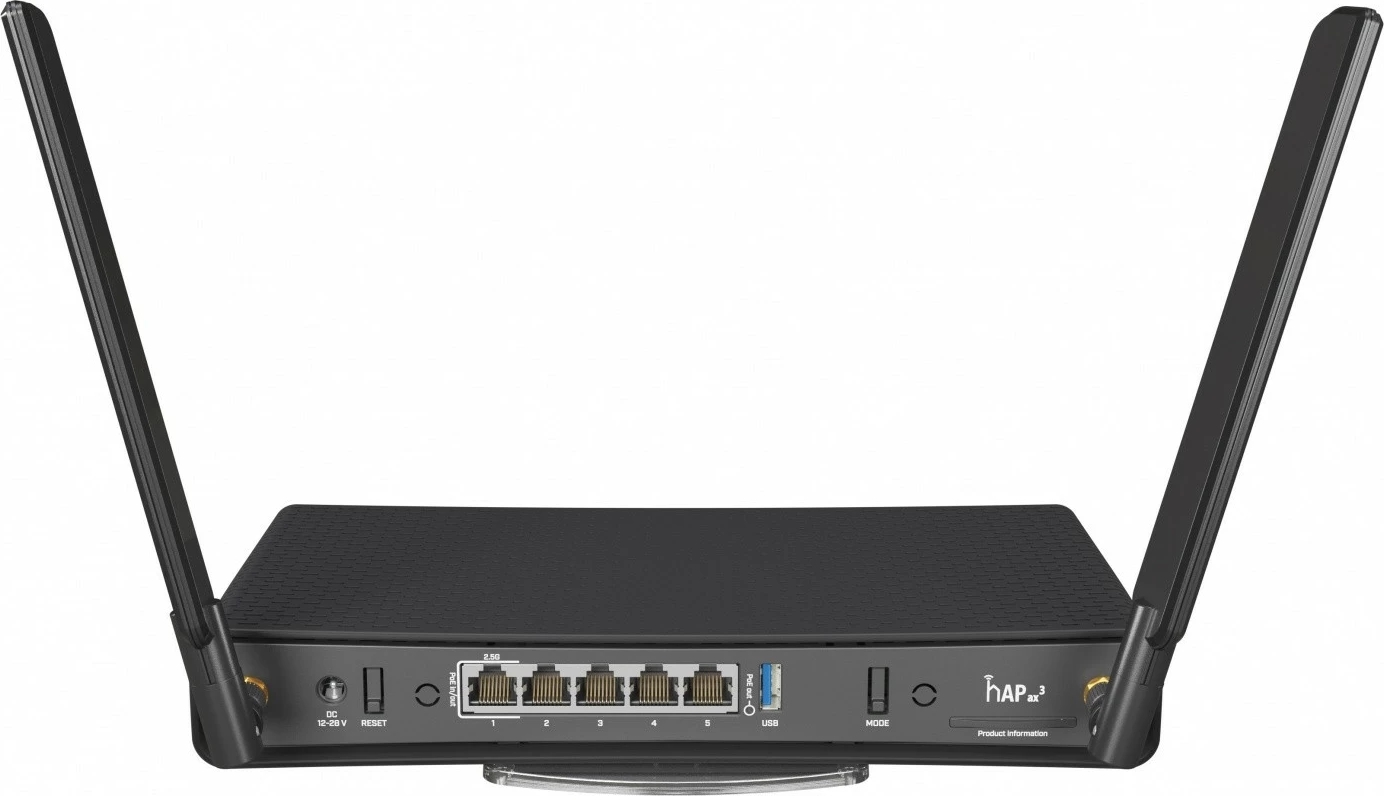 Router MikroTik hAP ax3 C53UiG+5HPaxD2HPaxD, i zi