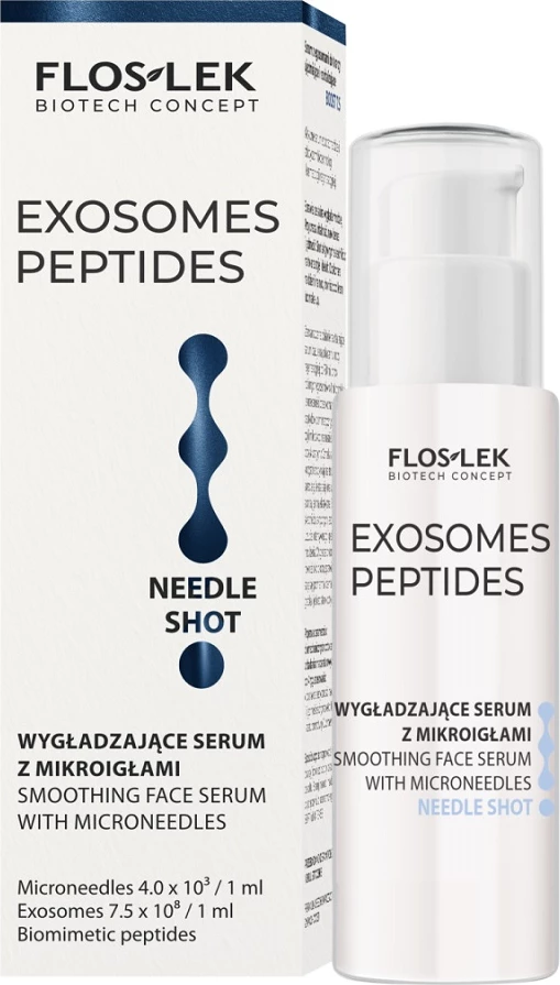 Serum për fytyrë Floslek Exosomes Peptides Smoothing me mikro-gjilpëra, 30ml