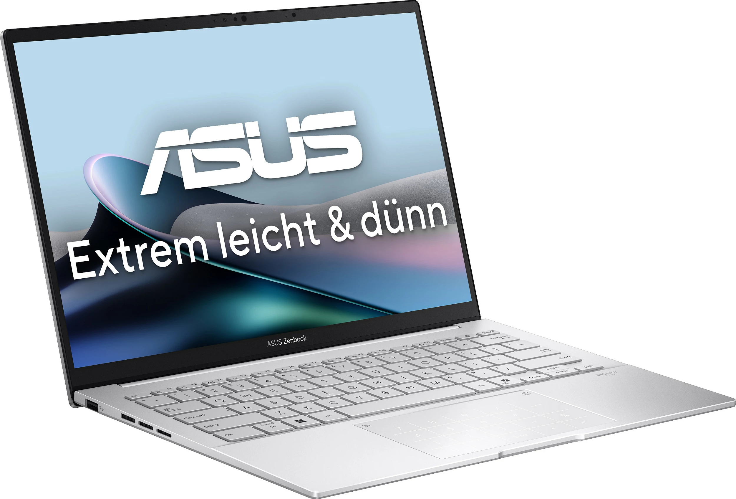 Kompjuter portativ ASUS Zenbook 14 OLED UX3405CA-QD1302W, Intel Core Ultra 7, 16GB RAM, 1TB SSD, 14" 1920x1200 Touch, Windows 11 Home, Foggy Silver