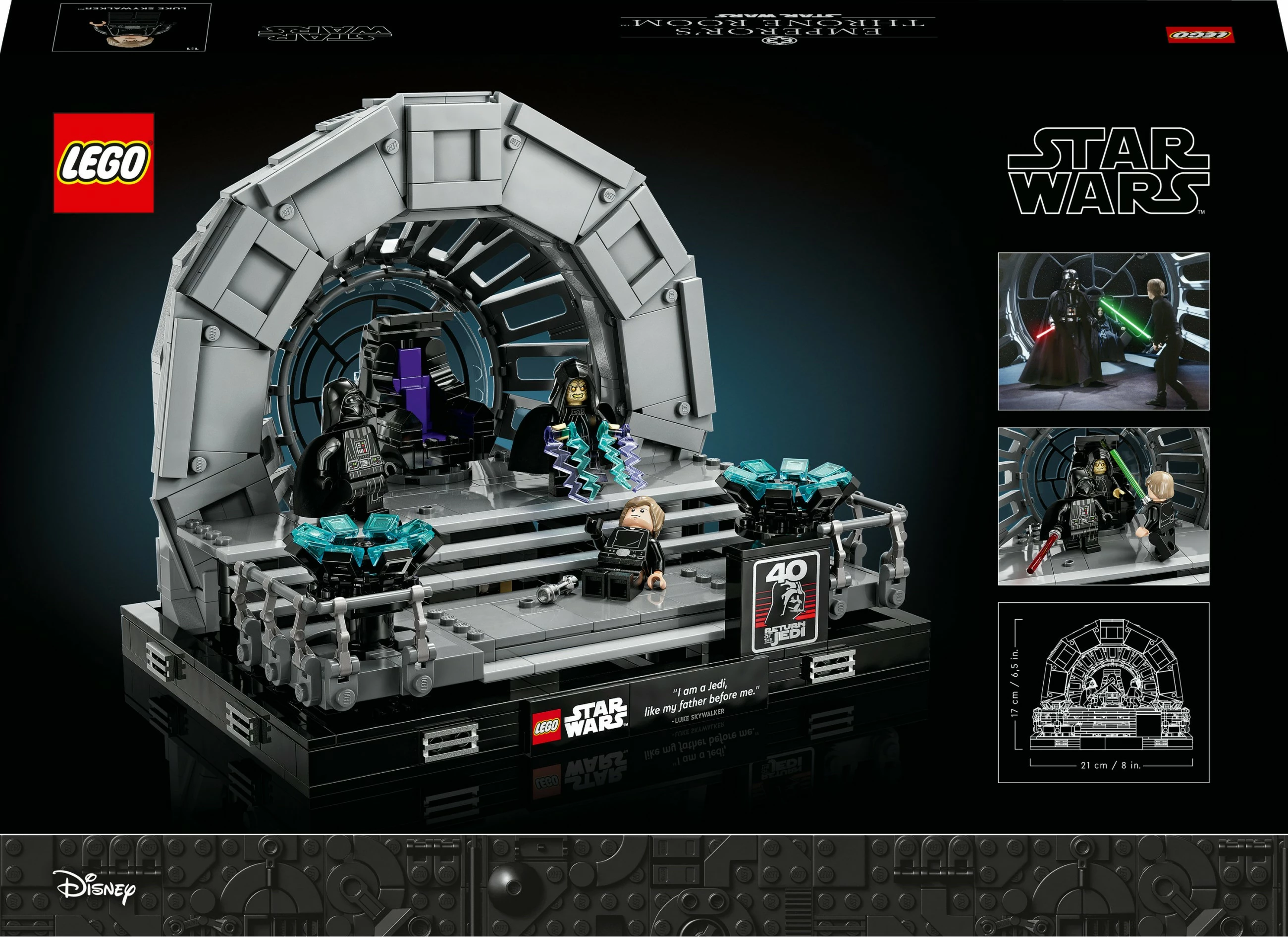 Set ndërtimi LEGO Star Wars 75352 Throni i Perandorit, 807 pjesë, multikolor