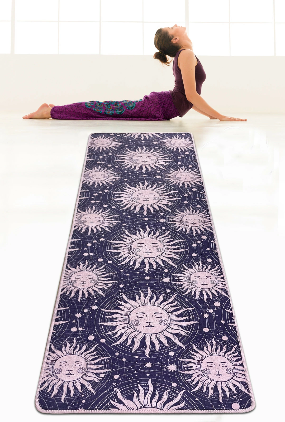 Qilim për yoga, Vital And Vivid, Helios Djt, shumëngjyrësh, 60x200cm