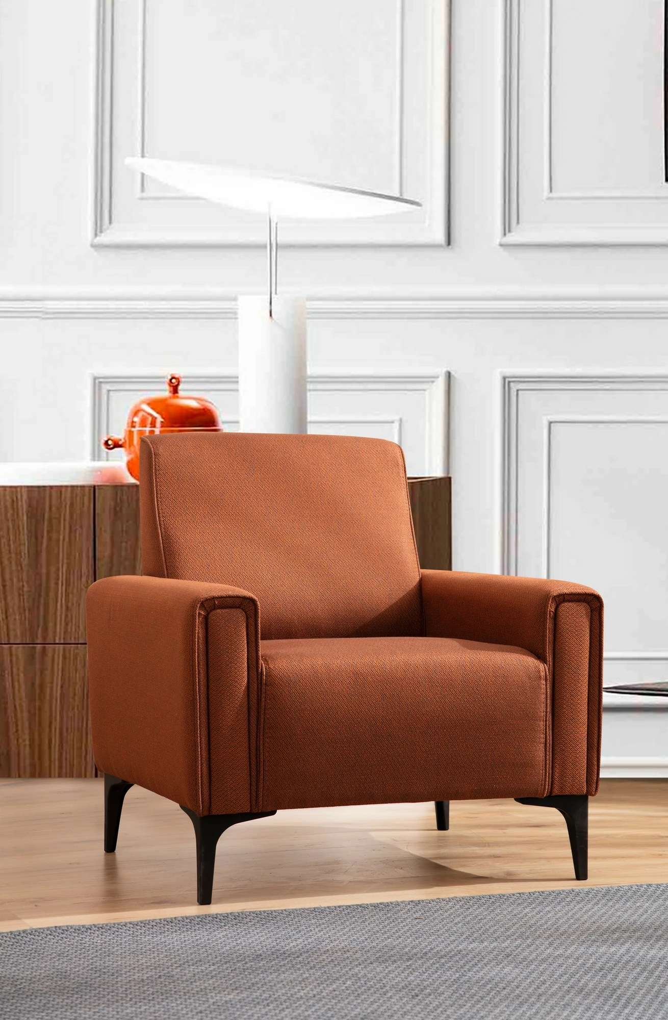 Karrige një vendëshe Atelier del Sofa, Horizon, ngjyrë e kuqe tjegulle