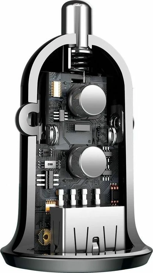 Karikues veture Baseus Grain Pro 2x USB-A 24W 4.8A 12/24V, i zi