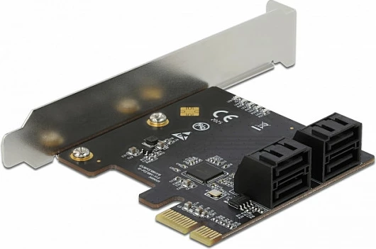 Kartelë zgjerimi SATA DeLOCK PCIe x1, 4 porta SATA 3.0, low-profile