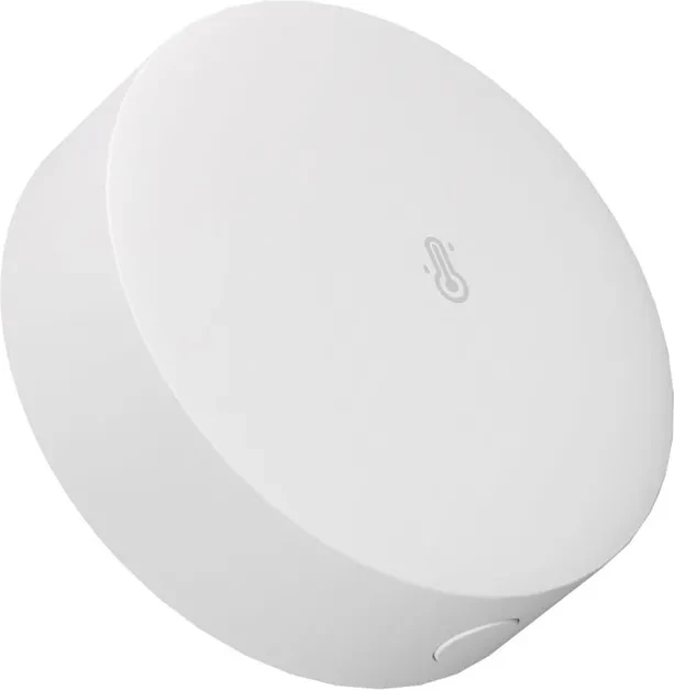 Sensor temperature dhe lagështie Sonoff SNZB-02P, ZigBee, i bardhë, i rrumbullakët