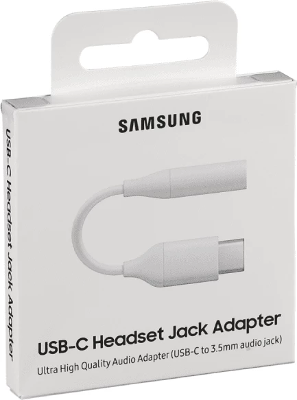 Adapter audio Samsung EE-UC10JUWE, USB-C në 3.5 mm (AUX), i bardhë, EU blister