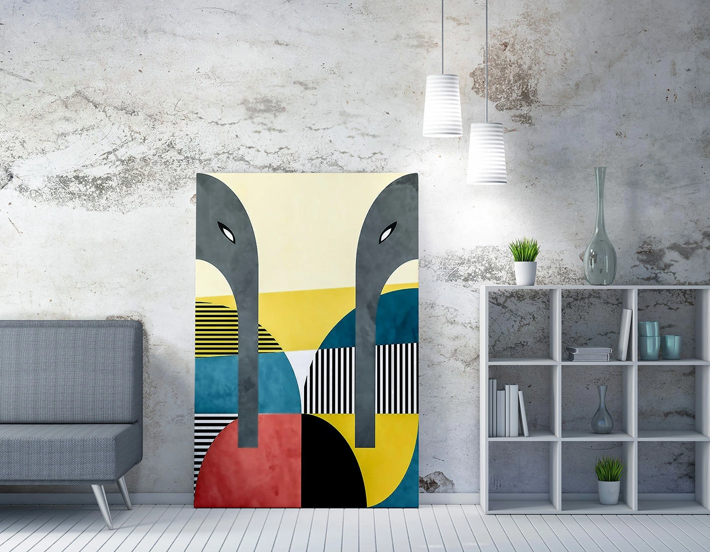 Pikturë dekorative në kanavacë, Wallity WY172, 70x100cm