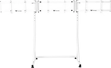 Mbajtës monitorësh Thermaltake Triple Monitor Stand Pro Snow, për 3 ekrane, çelik, i bardhë