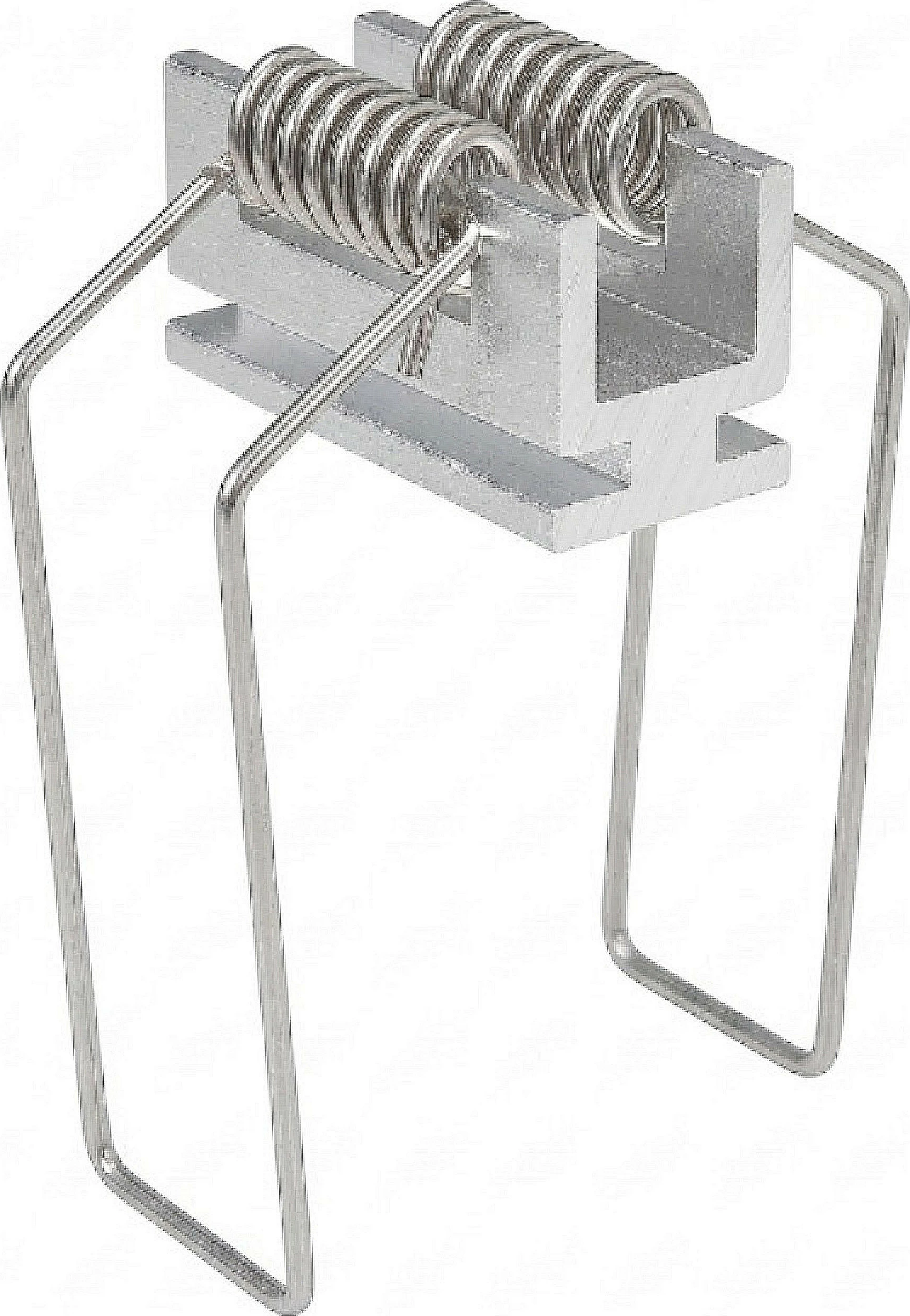 Klips montimi për profil LED Synergy21 U-Profil zub ALU143/ALU145, metal, argjendtë