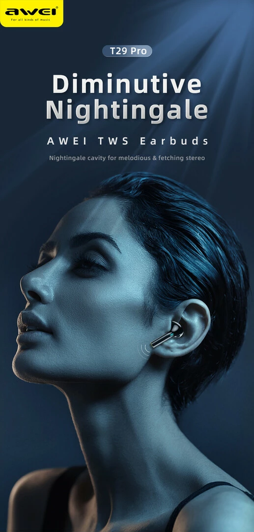 Kufje Me Bluetooth AWEI T29Pro (Portokall)