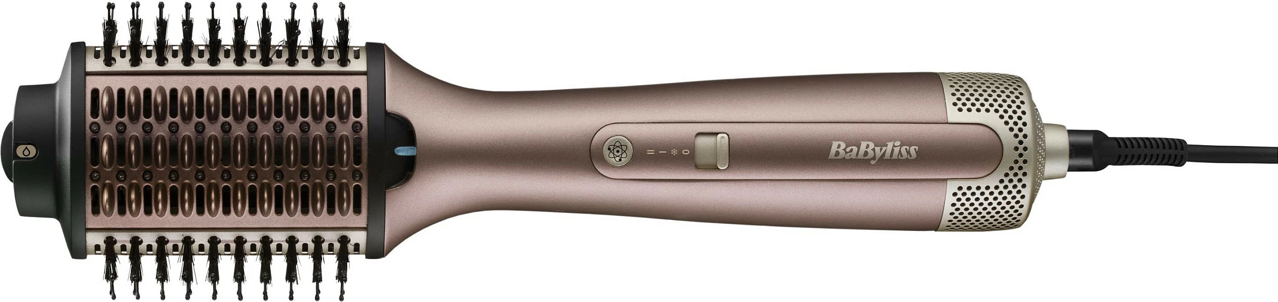 Furçë me ajër të nxehtë BaByliss Air Volume, 2 shpejtësi, 2 nivele nxehtësie, auto-off 60 min, rozë e artë