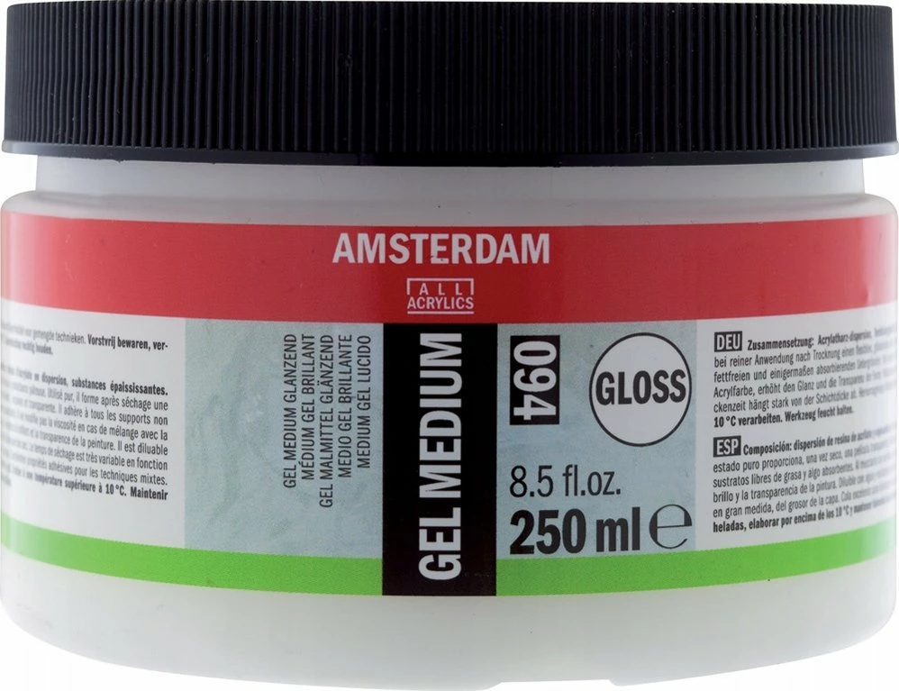 Gel medium gloss Artequipment Talens Amsterdam 021 250 ml, pa ngjyrë