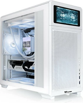Kasë Thermaltake TR300 TG, Midi Tower, ATX/micro ATX/Mini-ITX, Tempered Glass, e bardhë