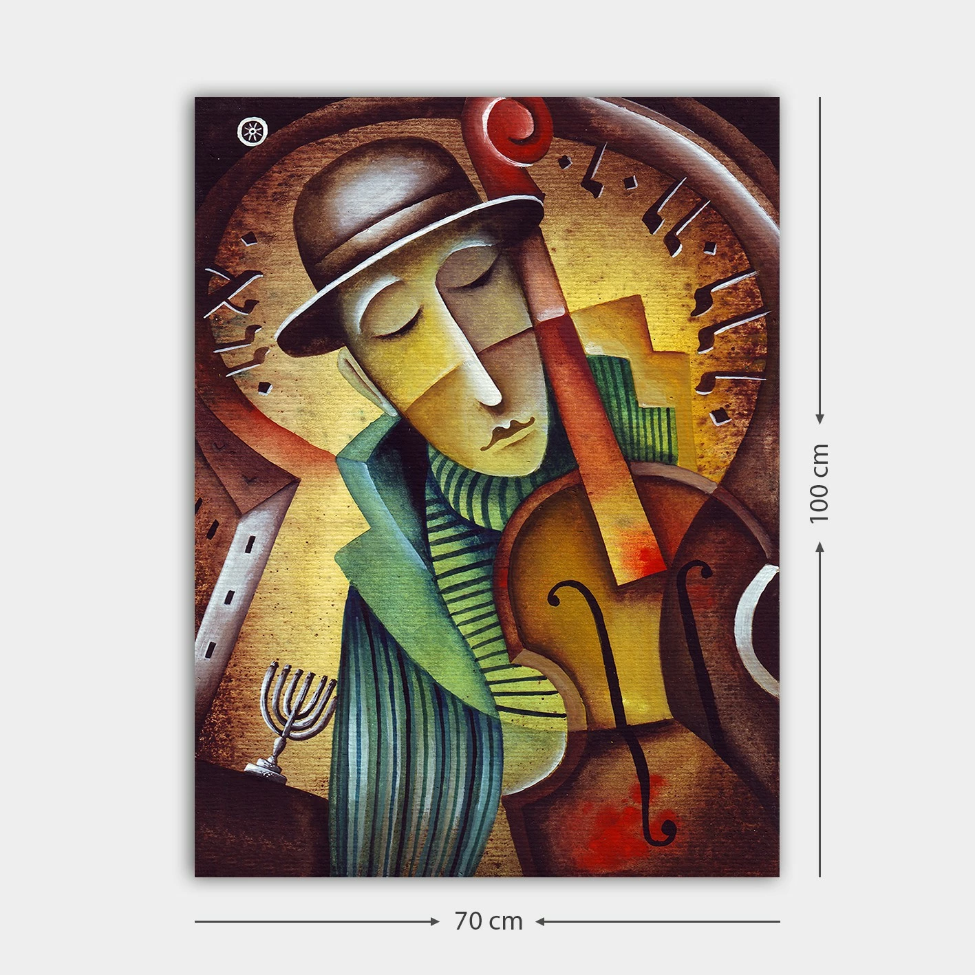Pikturë dekorative në kanavacë, shumëngjyrëshe, 70x100cm, 28667482_70100