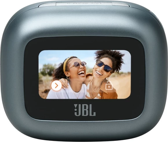 Kufje JBL Live Beam 3, true wireless, ANC, Smart Charging Case me ekran, 48 orë, Blu