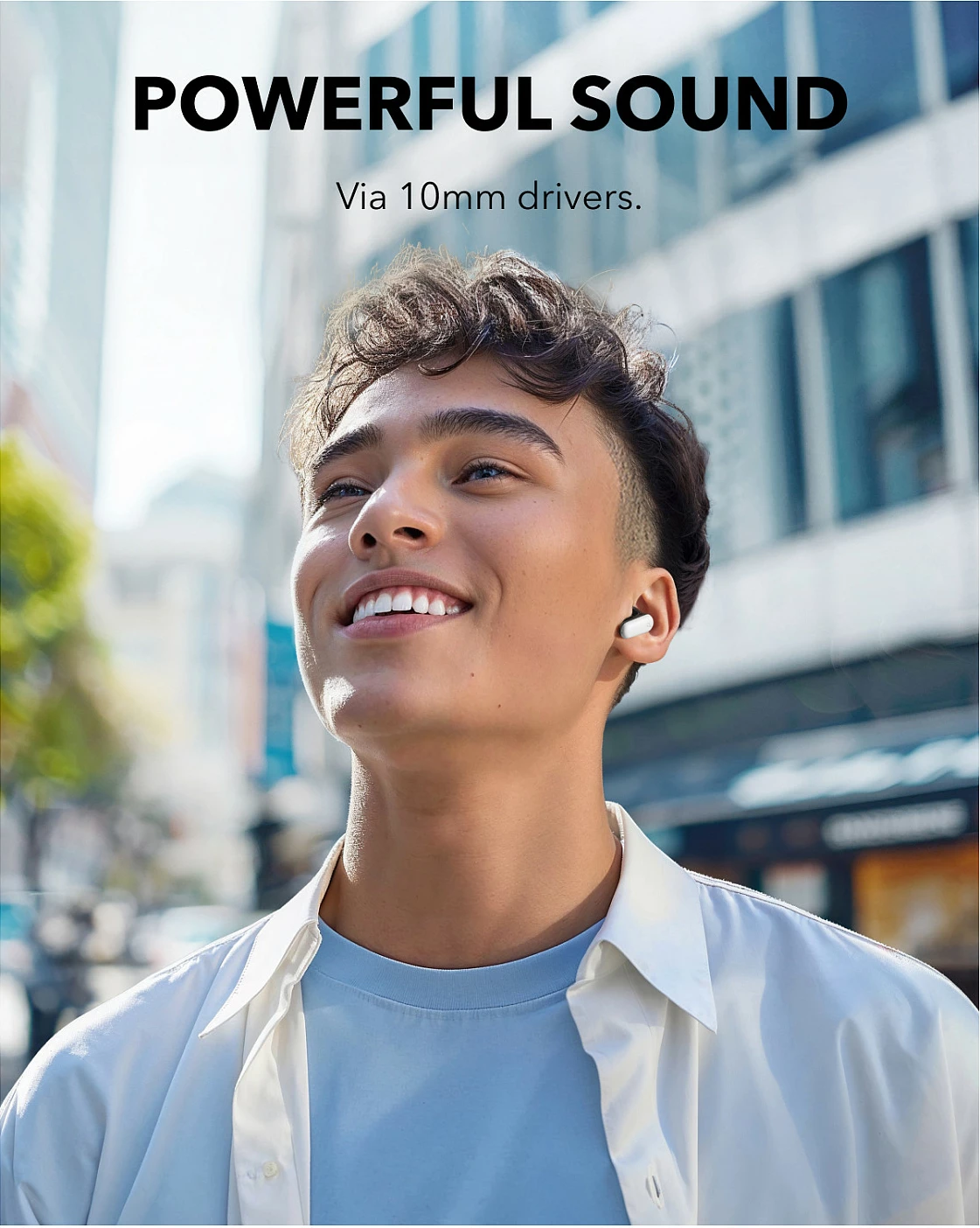 Kufje Anker Soundcore P31i, TWS, ANC, USB-C, IP55, të bardha
