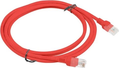 Kabllo rrjeti Lanberg Cat5e UTP, 2m, e kuqe, 10 copë