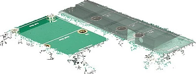 Adapter SATA DeLOCK 62866 për SSD M.2 SATA/mSATA, 6 Gbit/s, zi/jeshile