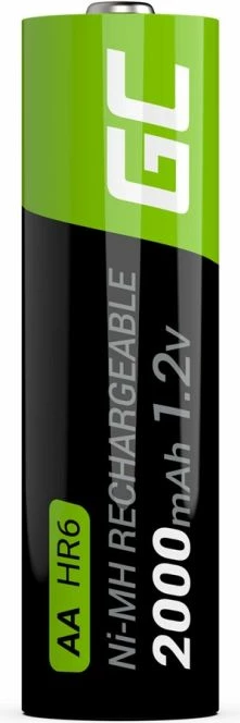 Bateri të rikarikueshme Green Cell AA R6 2000mAh, set 4 copë, të gjelbra