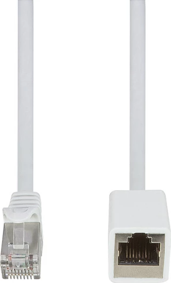 Kablë rrjeti LogiLink Cat.6A, zgjatues RJ45, 2 m, e bardhë