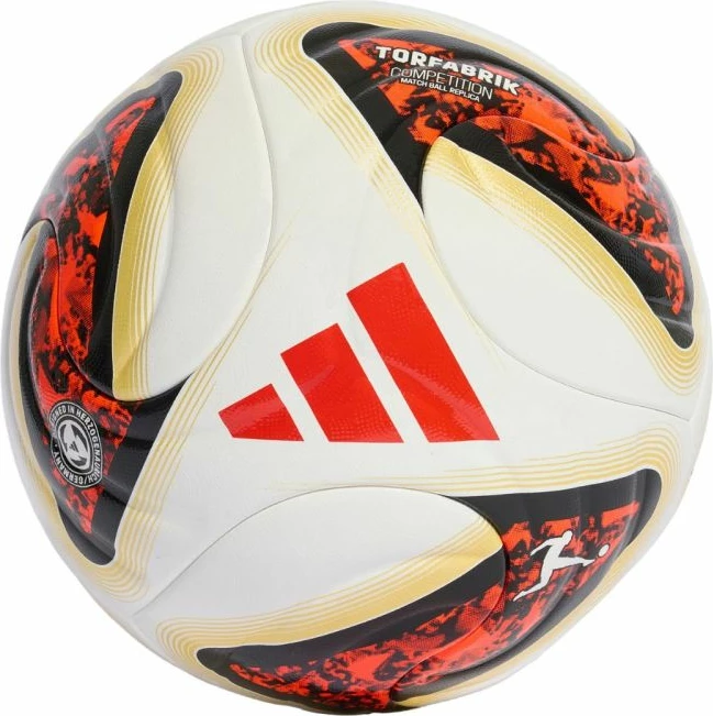Top futbolli adidas Bundesliga 26/27 Torfabrik Competition KG6045, të bardhë-portokalli-ari