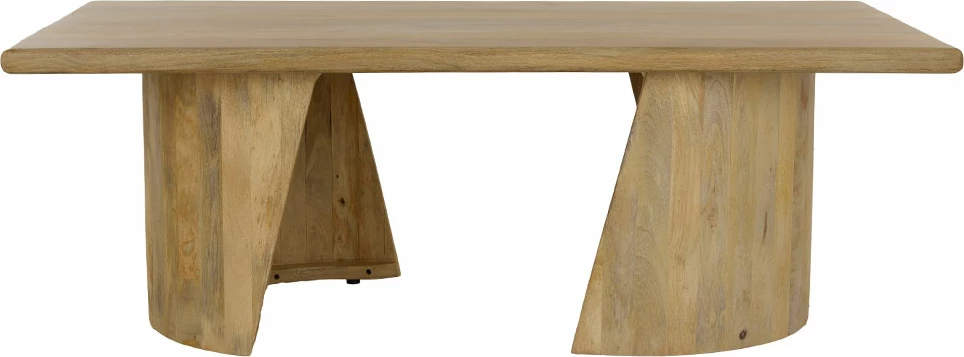 Tavolinë kafeje Spiral, dru mango natyral, 130x70x45cm