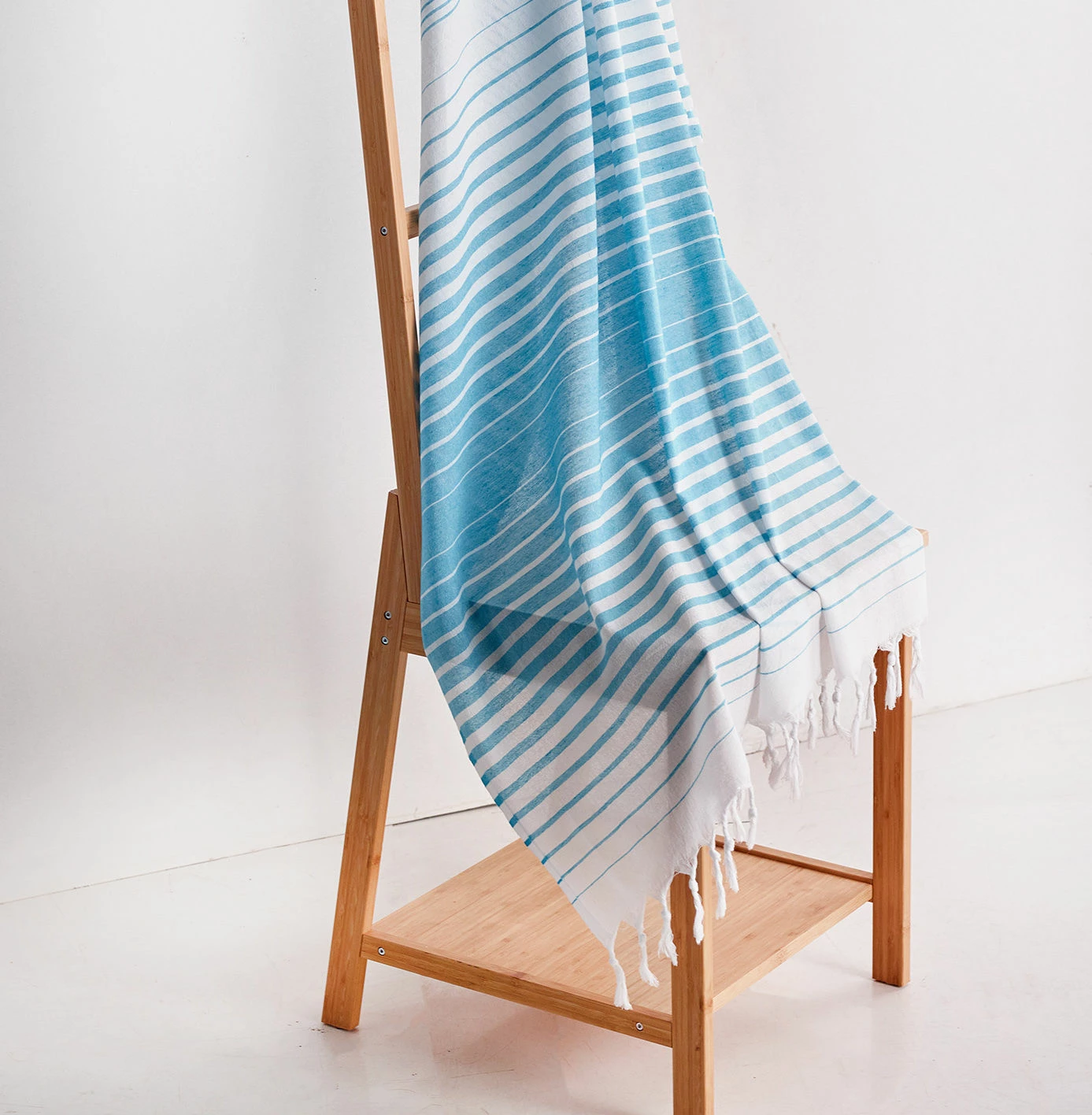 Peshqir plazhi Fouta, ngjyrë turquoise, Mijolnir, Golge