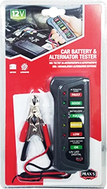 Tester për bateri 12 W