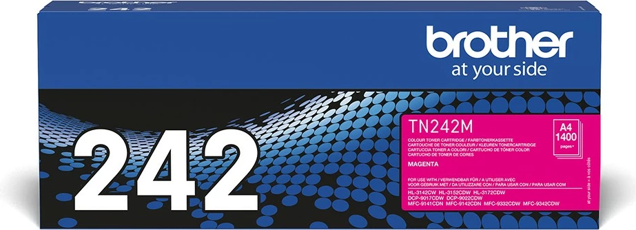 Toner Brother TN-242M, 1400 faqe, Magenta, 1 copë