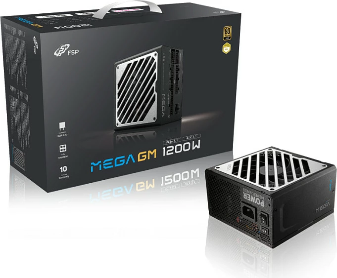 Power supply FSP MEGA GM 1200W, ATX 3.1, 80 PLUS Gold, Fully Modular, i zi