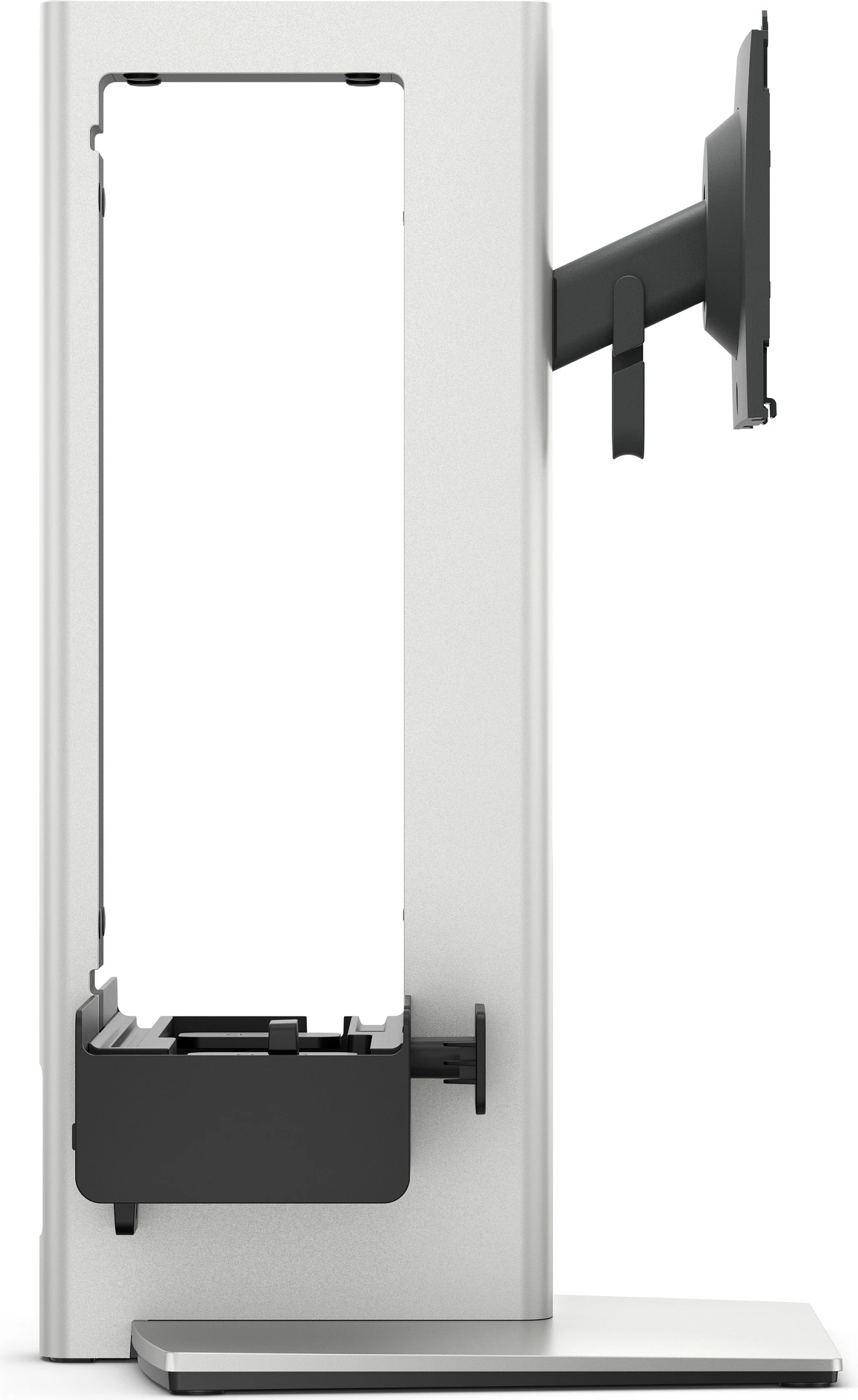 Mbajtës monitori DELL Pro Slim/Pro Max Slim, VESA 100x100, për tavolinë, 19-27", i zi/argjendtë